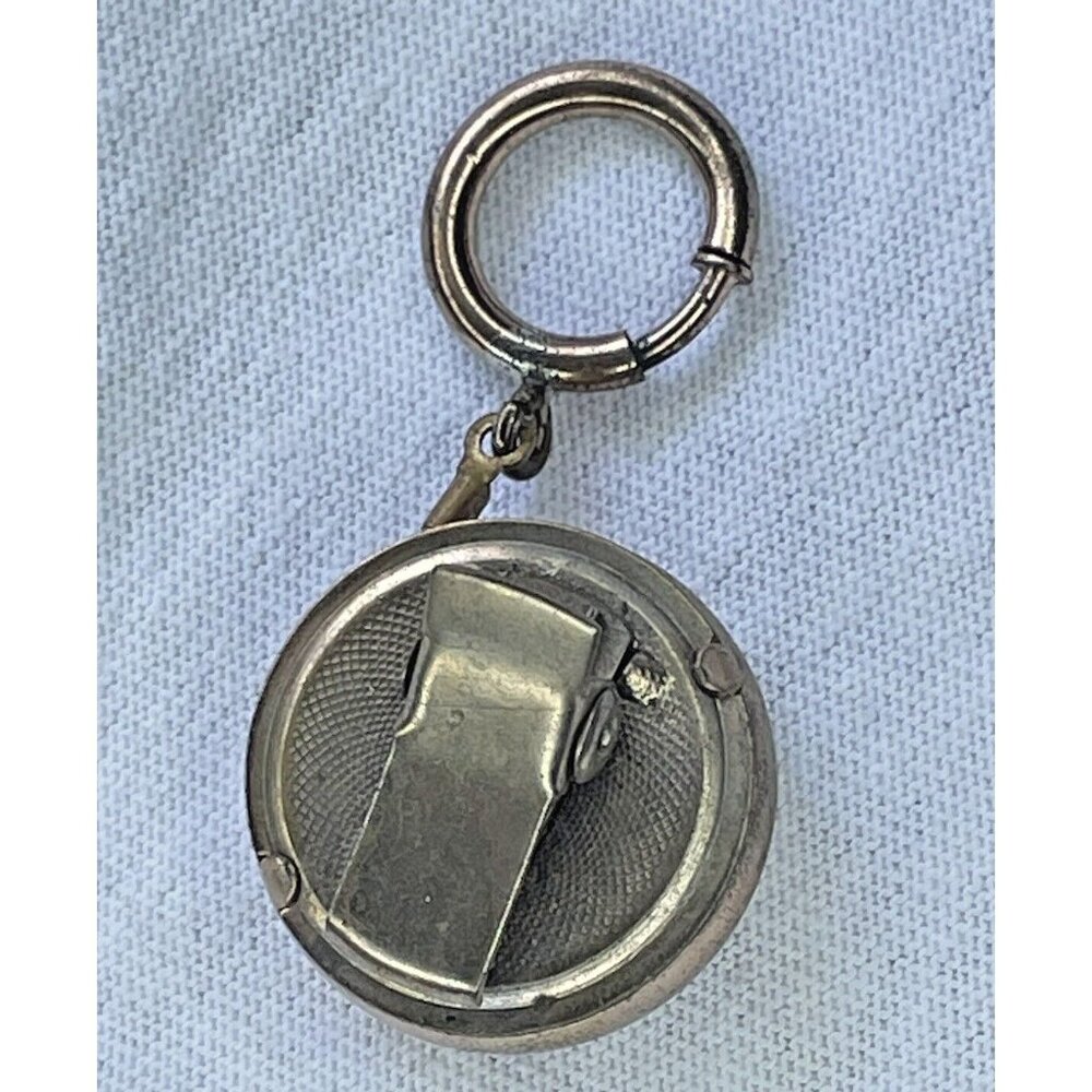 Antique Turned Engine Design Retractable Chain Cl… - image 5